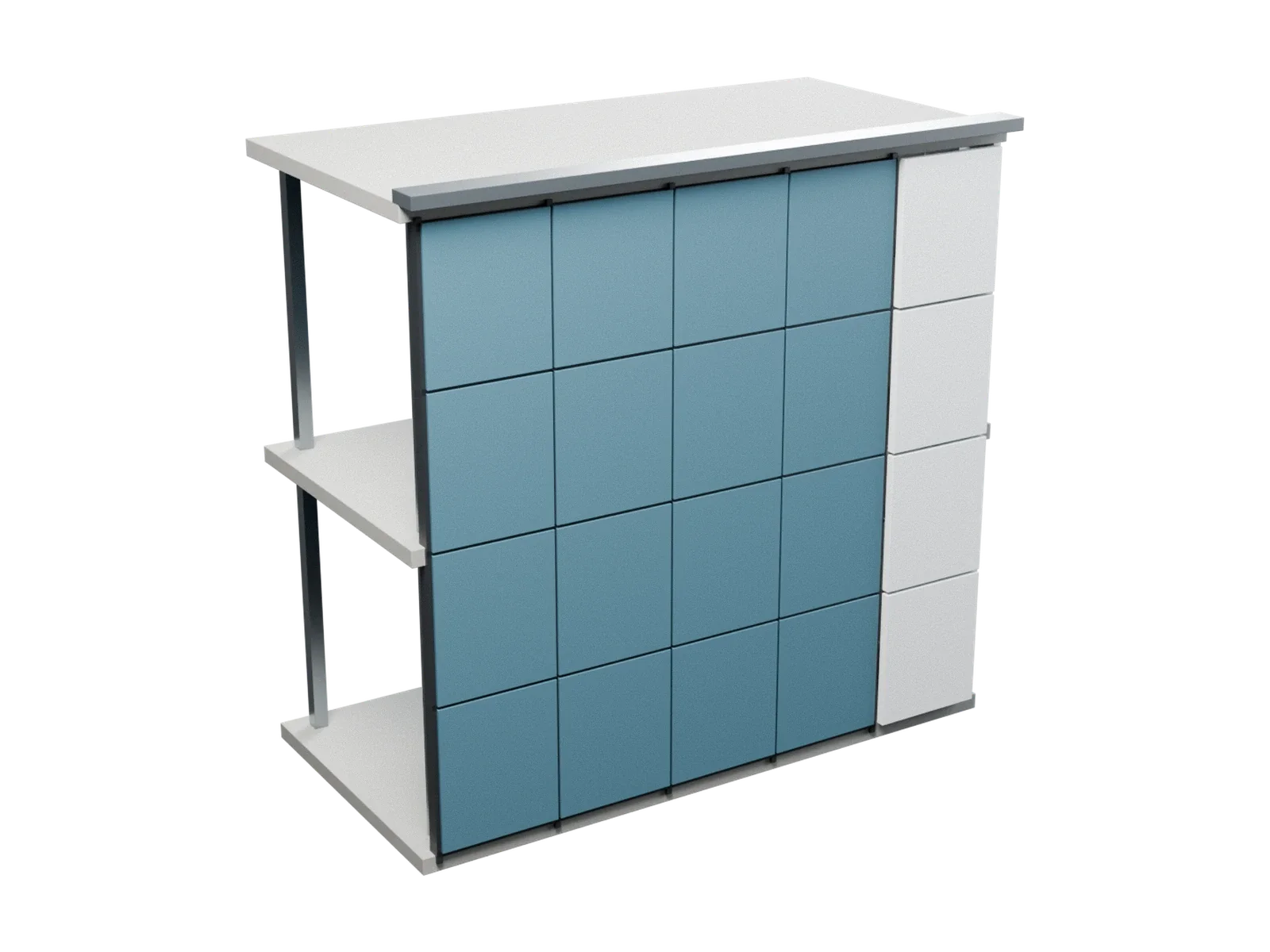 A technical view of a semi structural façade in alubond.